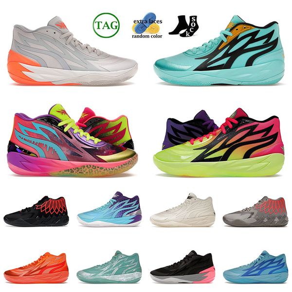 puma lamelo ball mb.02 01 mens shoes Basketball chaussures gorange phenom Rick and Morty Adventures jade hommes femmes sneakers 【code ：L】