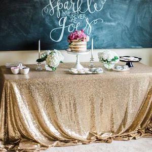 3M vender mantel cuadrado cubierta de mesa larga para decoración para fiesta de boda mesas lentejuelas ropa de mesa mantel de boda Home249n