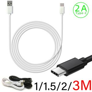 Câble de charge rapide de type C de 3M Câbles de données de téléphone USB en PVC