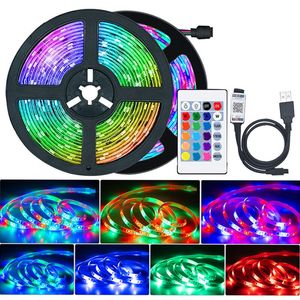 3 m USB RGB LED bande lumineuse 60 LED s 5 V SMD 2835 Smart APP contrôle Bluetooth Flexible ruban LED bande ordinateur TV rétro-éclairage D2.0