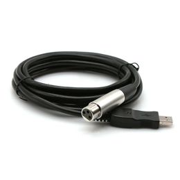 Câble USB XLR de 3 m Câble USB 2.0 vers XLR Microphone d'enregistrement MIC audio numérique USB