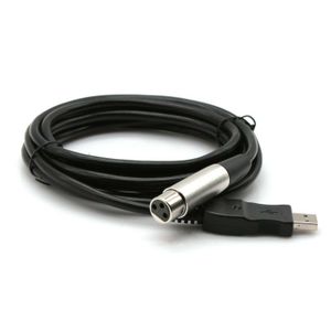 Cable USB XLR de 3 m Cable USB2.0 A XLR Micrófono de grabación de audio digital USB MIC