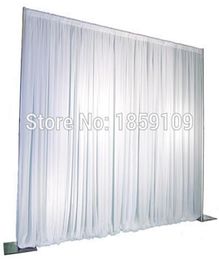 3M3M rideau de draperie de mariage support de tuyau décor de mariage cadre de tuyau support de fleur de mariage support de toile de fond de mariage en acier inoxydable T2001159021579