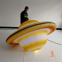 Ballon gonflable lumineux 3mD (10 pieds), lune planète Mars terre avec bande LED pour décoration de scène de plafond de discothèque