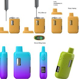 3ML 3,5ML doos Wegwerp met digitaal scherm lege apparaatpods oplaadbaar 420mAh wegwerp OEM-bodem Type C-poort accepteren aangepast pakket en pods