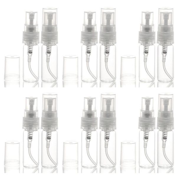 Atomiseur rechargeable 3ML 3CC, mini huile essentielle, échantillon de parfum, pompe vide, bouteille en verre, Bvnxs