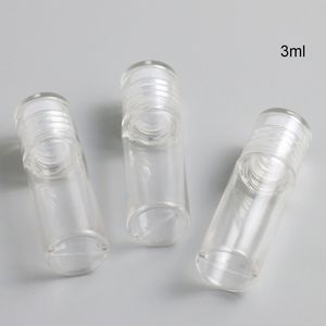 3 ml 3g Lege Plastic Clear Losse Poeder Pot fles Met Zeef Cosmetische Make-up Pot Container Handheld Draagbare Zeef 300 stks