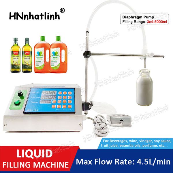 Machines de remplissage de liquide à buse unique de 3 ml à 5000 ml