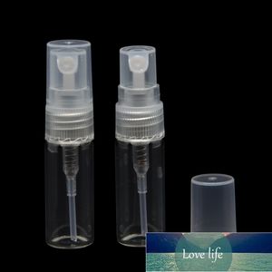 Bouteilles 3ml 5ml 100pcs clair mini échantillon rechargeable vaporisateur verre parfum vide atomiseur petit récipient