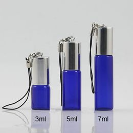 3 ml 5 ml 7ml etherische olie blauwe rol op fles parfum cosmetische containers Refiilable make-up draagbare reizen F1041