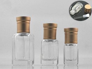 3ml 6ml 12ml Mini Glass Perfume Bottle Travel Cosmetic Container Empty Refillable Bottle Fast Shipping