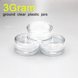 3ML Clear Base Lege Plastic Container Potten Pot 3Gram Size Lipgloss Containers voor Cosmetische Crème Oogschaduw nagels Poeder Jewelry203q