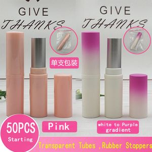 3 ml gradient mini lip gloss buiscontainers plastic navulbare lippenbalsemflessen voor monsters beste reizen diy accessoires 30 pc's