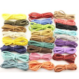 3mm 1m micro-fiber fluwelen draden platte lederen kant kralen draad faux suede koord string diy ketting armband benodigdheden