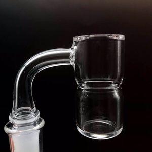 3mm 25mmOD biselado borde Splash Guard cuarzo Banger con 10 mm 14 mm 18 mm macho hembra superior superior inferior uñas de cuarzo para cristal de soberanía Bongs