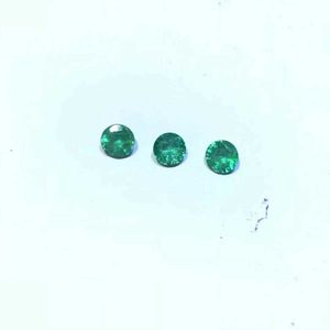 Pierre précieuse lâche émeraude 3mm * 3mm 100% véritable pierre précieuse émeraude vert clair de Zambie H1015