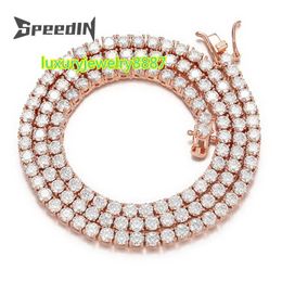 3MM 4MM Hiphop kleurrijke iced out zirkoon koperen sieraden mannen vrouwen volledige diamant hot meisje choker tennis collier