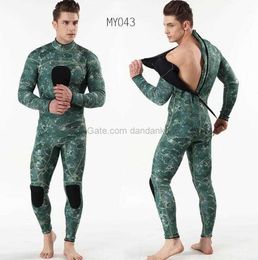 3mm SCR Neopreen Spearfishing Wetsuit onderwaterjacht Speervissen stretch camo wetsuits Heren full body pak met lange mouwen voor surfen duiken zwemmen Snorkelen