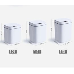 3mode Home Intelligent Trash Can 3s Auto Capteur Auto Dustbin Smart Capteur Du déchet électrique poubelle pour la salle de bain Garbage Garbage