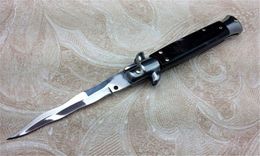 3Models 9 '' inch Stiletto Mafia Auto Knife 440C Blade Acrylgreep Tactische pocket Knives EDC Tools