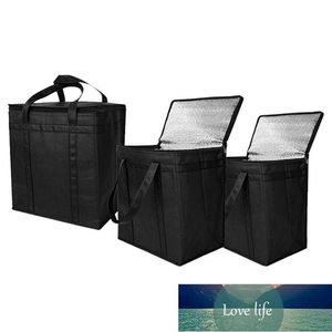 Sac de livraison de sac d'épicerie réutilisable isolé de 3 paquets avec double fermeture éclair