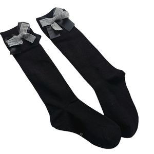 3 paires/lot Style japonais mignon Bowknot enfants coton jambières respirant anti-dérapant genou-haute enfants chaussettes accessoires pour nourrissons 240109