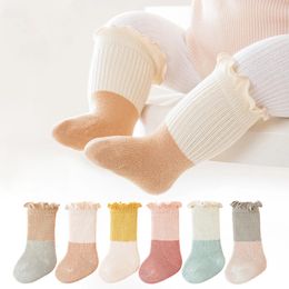 3 paires/lot printemps automne bébé chaussettes coton animaux chaussettes fraise mignon Cool mince enfants chaussettes colorées enfants chaussettes 240111