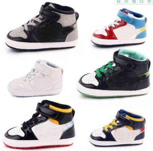 3Pairlotbaby Leather High Top Sneakers Crib Infant First Walkers Boots Designer schoenen Kids Slippers Teutlers Soft Sole Slipon 3787417