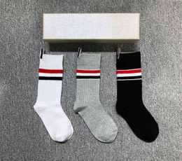 3 PAPAIRTHOM UNISE SOCKS BOX Gift Box Luxury Brand Ladies Girls Men Stripes Soft Sock Fashion Breathable Casual Men039S7977435