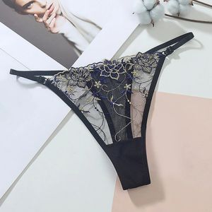 3pc 2023 New Women's Sexy T-Shaped Strap Strap Gong G-strings Mesh Transparent T-Sous -wwear Low Awest Viewing Underwear Lenceria 230110