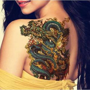 3pcs 2016 Dragon Transferable Tattoos For Men Waterproof Tattoo Stickers Type Beauty Body Art Decal Temporary Tattoo Sleeve