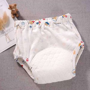3pcs 2022 Nouveau bébé 6 couches étanche à réutilisable couches de coton short d'entraînement respirant pantalon de tissu
