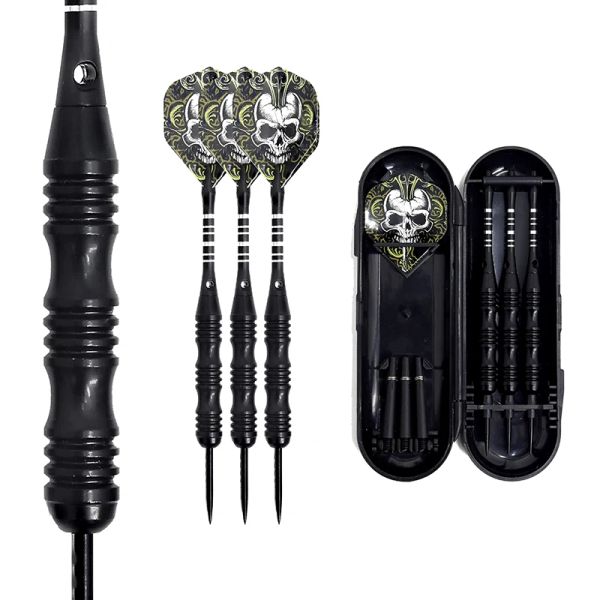 3PCS 22G DARTS DARTS INDOOR BOX PLASTIQUE BOX DE Rangement en plastique Plôles de pointe en acier avec arbre en aluminium