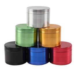 3pcs/5pcs 55 mm AL ALLOY Herb Mills 4 Parts Grinder de tabaco Accesorios de tabaquismo de especias de metal para regalos de fumadores