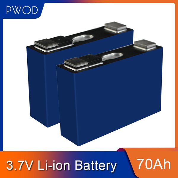 3 batteries lithium-ion 70ah 3.7v, cellules li à décharge élevée 210A, cellules prismatiques pour scooter électrique, chariot de Golf, fauteuil roulant électrique