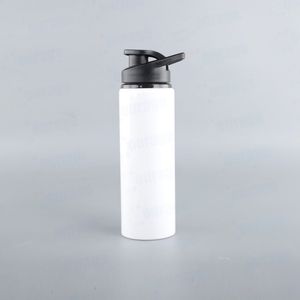 3 stks 750 ML Waterflessen Sublimatie DIY Witte Lege Persoonlijke Aluminium Wandelen Sport Drinkbeker