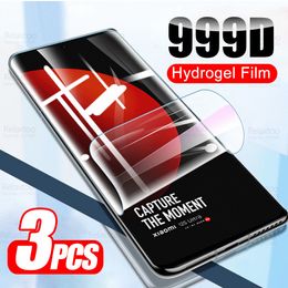3pcs 999d Film d'hydrogel souple incurvé pour Xiaomi Mi 12s Ultra 5G Xaomi Xiami Mi12s Pro dimensité 12 s Protecteur d'écran pas de verre