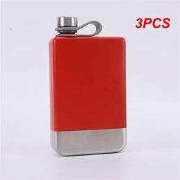 3PCS 9oz portable 304 Food Grade Flagon Whisky Vodka Wine Pot Hip Flask Set Alcool Brinking Pocket Bottle Outdoor Camping 240429