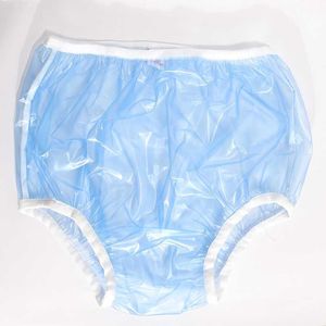 3PCS ABDL volwassen luier pvc herbruikbare babybroek luiers onesize plastic bikinibroekjes DDLG volwassen baby nieuwe ondergoed blauwe luiers H0830