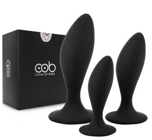 3pcs enchufes anal Buttplug Training Juego de succión de silicona Anus Sexy Toys for Women Men Massor Massager Massager Butt Plug Gay BDSM Toy8699095