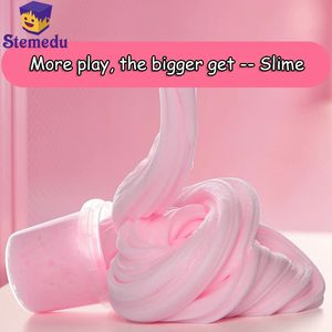 3pcs Antistress Toys for Slime Fluffy mousting gel Air sec 100 fois argile macaron super clair fluide non-nontonien 231221