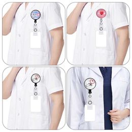 3PCS Badge Holder Nurse Reels Rostelbare haspelnaam Tag voor de werkplek