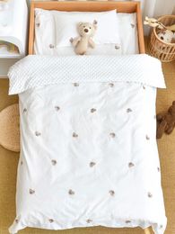 3pcs Ensemble de literie Vintage Coton Coton Baby Childre