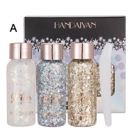 3pcs Body Glitter Set Eye Sequins