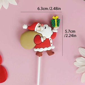 3 -stks kaarsen hete verkoop 1 stks kerstmry merry cake decoratieve ornamenten santa claus eland kerstboom bakken kerstavond kleine ornamenten