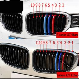3pcs Strip de garniture de calandre pour BMW x1 x2 x3 x4 x5 x6 x7 E84 F48 F49 F39 E83 F25 G01 F26 G02 E70 F15 E53 G05 E71 E72 F16 G06 G07