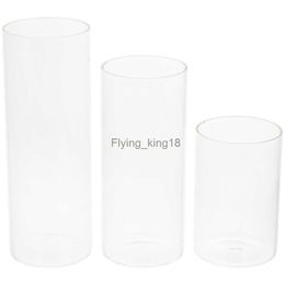 3 stuks helder glazen cilinder vazen kandelaar beker tafel bloemen vaas voor bruiloft tafeldecoratie formele diners breekbaar product HKD230825