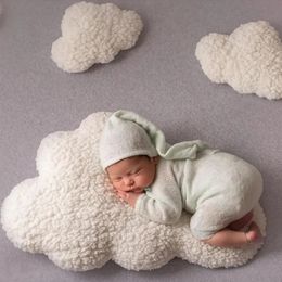 3 pièces nuage né bébé Po accessoire coussin enfant en bas âge Assistant de tournage Pad pographie posant panier oreiller de remplissage 240127