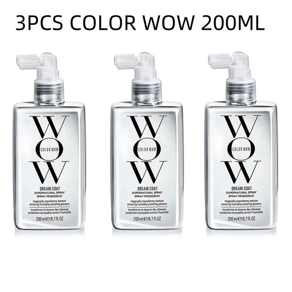 3 uds COLOR WOW Dream Coat Spray para el cabello Gel hidratante para el cabello cuidado nutritivo tratamiento Anti-Frizz crema tratamiento para el cabello