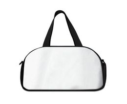 3 -stks Duffel Bags Sublimatie Diy Wit Blank Polyester Katoen Grote capaciteit Korte Travel Bagage Bag Outdoor6095960